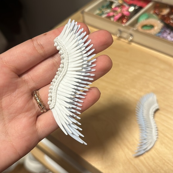 Mignonne Gavigan Madeline Earrings - Baby Blue & White - Picture 3 of 5